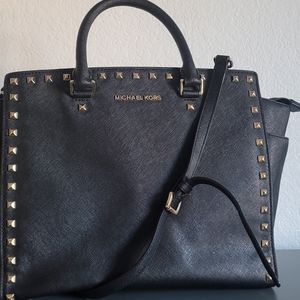 Micheal Kors selma studded saffiano
